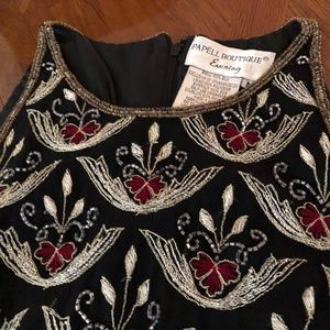 Papell Beaded Evening Top